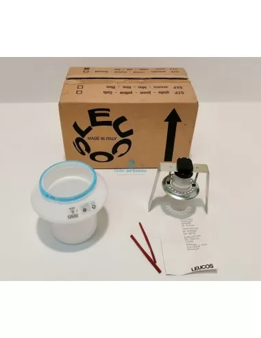 Leucos GEP/A Gep recessed white glass with blue ring max 100w